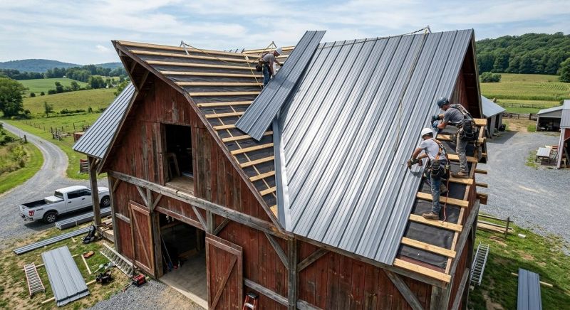 Barn Roof Construction in Barrow County, GA