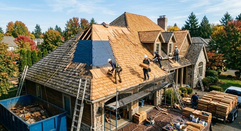 Cedar Roof Replacement in Winterville, GA