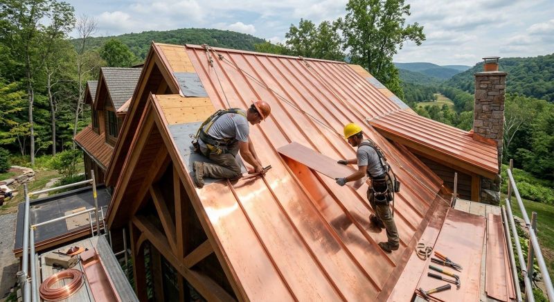 Copper Roof Installation in Barrow County, GA