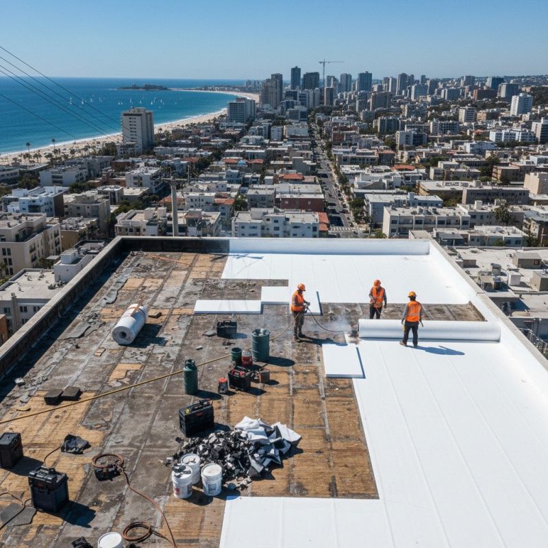 Flat Roof Replacement in Hoschton, GA