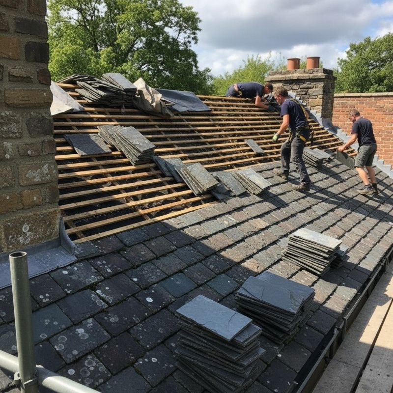 Slate Roof Replacement in Hoschton, GA