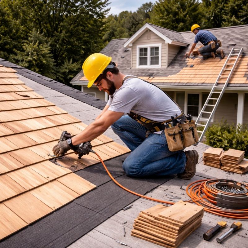 Wood Roofing Installation in Winder, GA