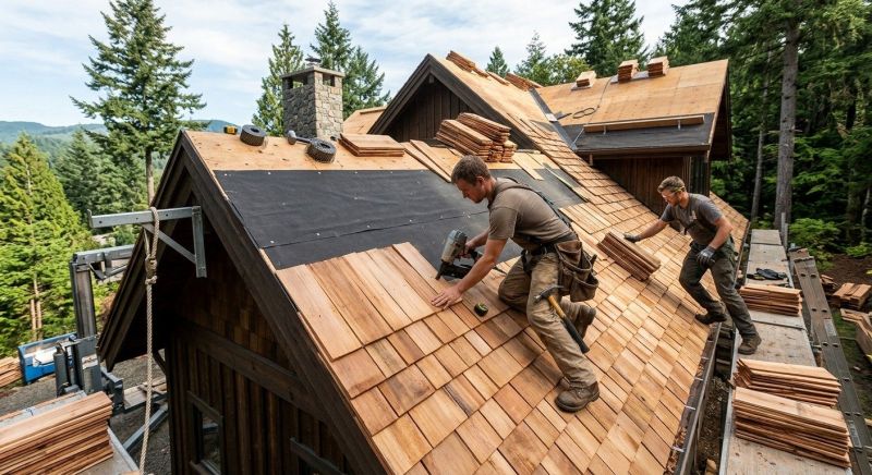 Wood Roofing Installation in Winder, GA